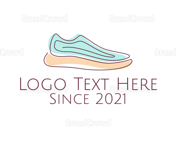 Sneaker Running Shoes Logo