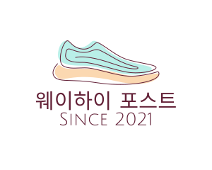 Sneaker Running Shoes logo design