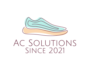 Sneaker Running Shoes logo design