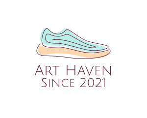 Sneaker Running Shoes logo design