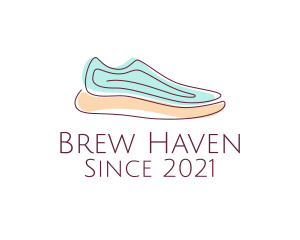 Sneaker Running Shoes logo design