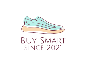 Sneaker Running Shoes logo design