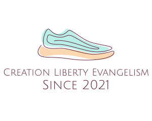 Sneaker Running Shoes logo design