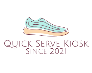 Sneaker Running Shoes logo design