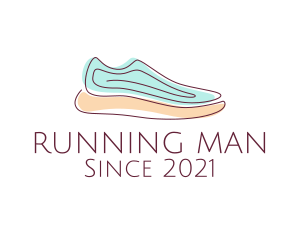 Sneaker Running Shoes logo design