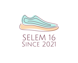 Pastel Color - Sneaker Running Shoes logo design