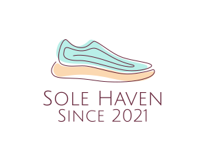 Sneaker Running Shoes logo design