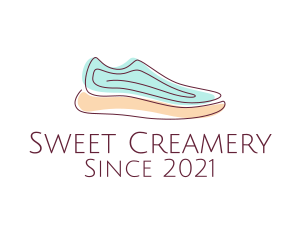 Sneaker Running Shoes logo design