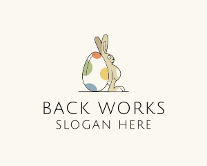 Rabbit Egg Toy logo design