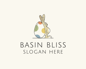 Rabbit Egg Toy logo design