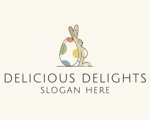 Rabbit Egg Toy logo design