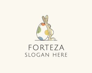 Rabbit Egg Toy logo design