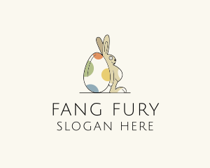 Rabbit Egg Toy logo design