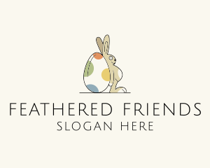 Rabbit Egg Toy logo design