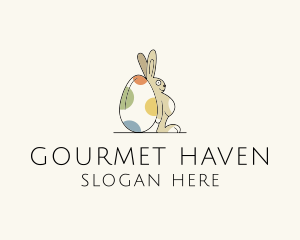 Rabbit Egg Toy logo design