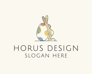 Rabbit Egg Toy logo design