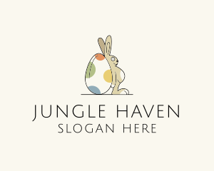 Rabbit Egg Toy logo design