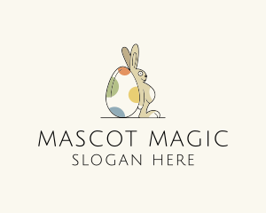 Rabbit Egg Toy logo design