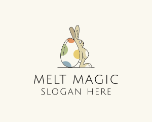 Rabbit Egg Toy logo design