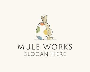 Rabbit Egg Toy logo design