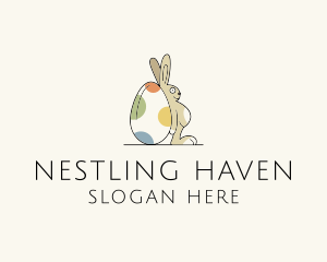 Hatchery - Rabbit Egg Toy logo design