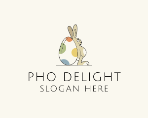 Rabbit Egg Toy logo design