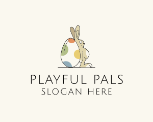 Rabbit Egg Toy logo design