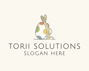 Rabbit Egg Toy logo design