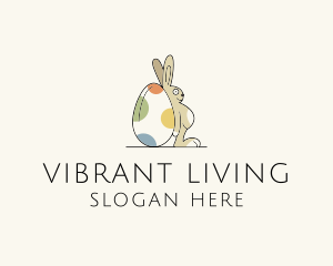 Rabbit Egg Toy logo design