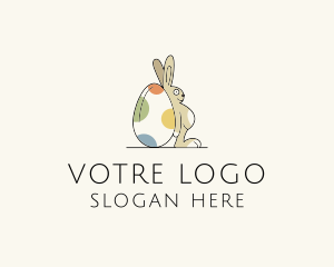 Rabbit - Rabbit Egg Toy logo design