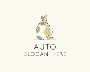 Stuffed - Rabbit Egg Toy logo design