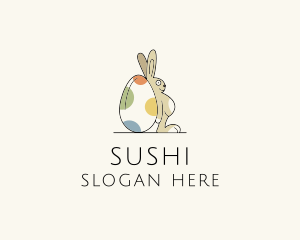 Rabbit Egg Toy logo design