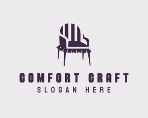 Upholsterer - Chair Furniture Decor logo design