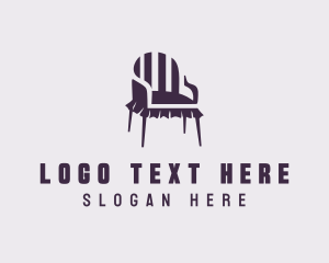 Fixtures - Chair Furniture Decor logo design