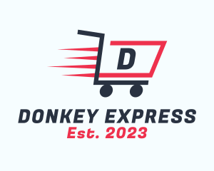 Express Shopping Cart logo design