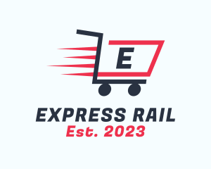 Express Shopping Cart logo design