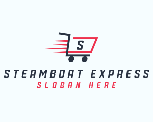 Express Shopping Cart logo design