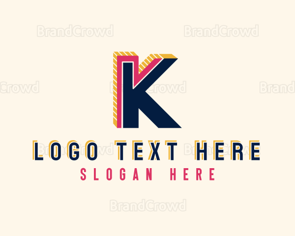 Architect Structure Letter K Logo