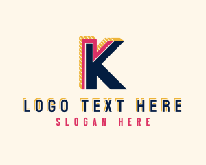 Architecture - Architect Structure Letter K logo design