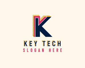 Architect Structure Letter K logo design