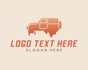 Trailer - Car Paint Drip logo design