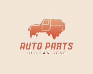 Car Paint Drip logo design