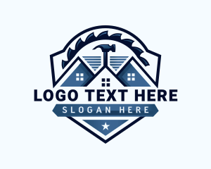 Tool - Roofing Remodeling Hammer logo design
