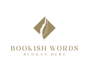 Literary - Diamond Feather Publishing logo design