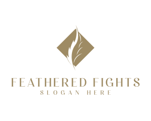 Diamond Feather Publishing logo design