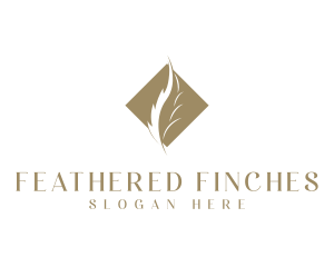 Diamond Feather Publishing logo design