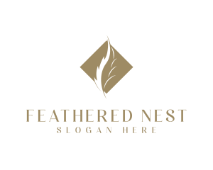 Diamond Feather Publishing logo design