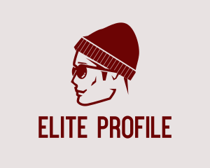Profile - Hipster Guy Shades logo design