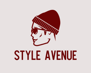 Fashionable - Hipster Guy Shades logo design