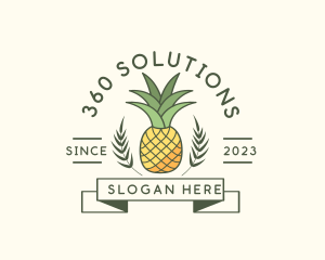 Pineapple Fruit Produce logo design